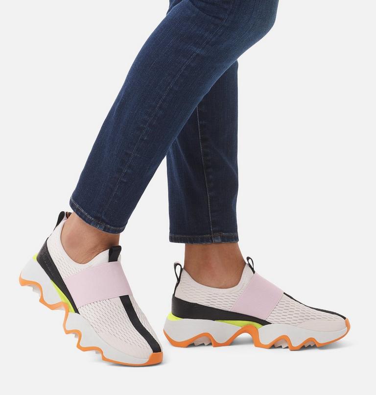 Women's Kinetic Impact II Strap Sneaker, Color: Sea Salt, Koi, image 7