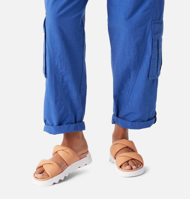 Women's Viibe Twist Slide, Color: Honest Beige, Sea Salt, image 8