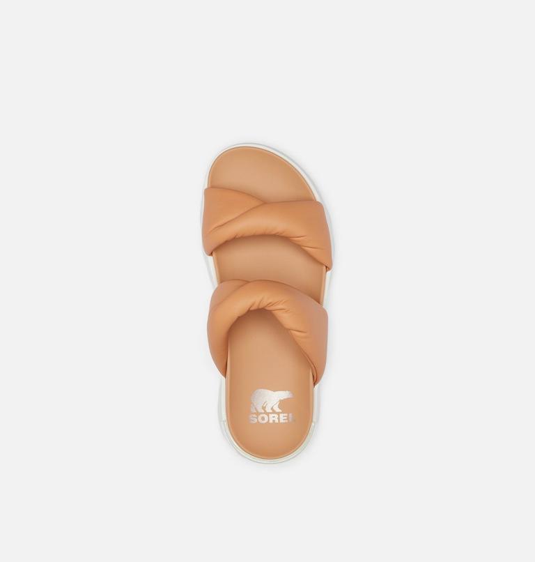 Women's Viibe Twist Slide, Color: Honest Beige, Sea Salt, image 5