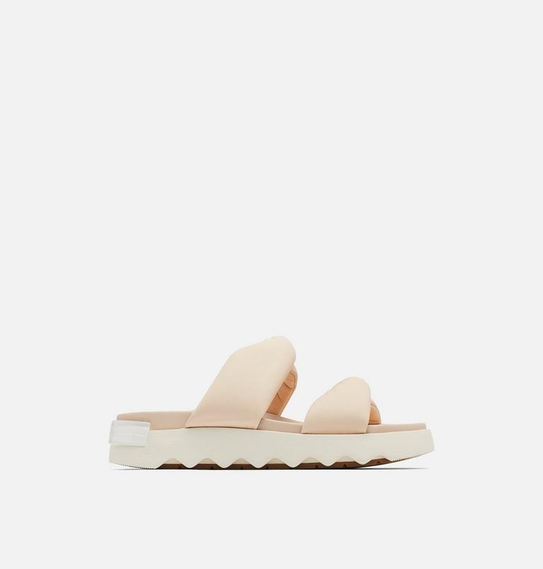 Women's Viibe Twist Slide, Color: Nova Sand, Chalk, image 1