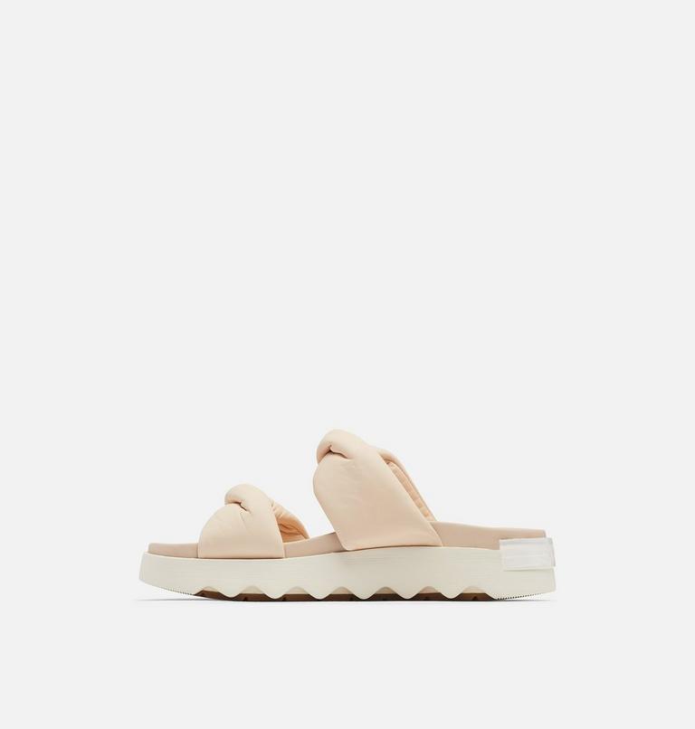 Women's Viibe Twist Slide, Color: Nova Sand, Chalk, image 4