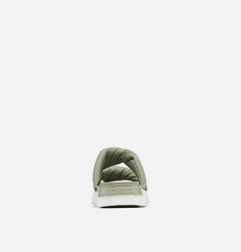 Women's Viibe Twist Slide, Color: Safari, Stone Green, image 3