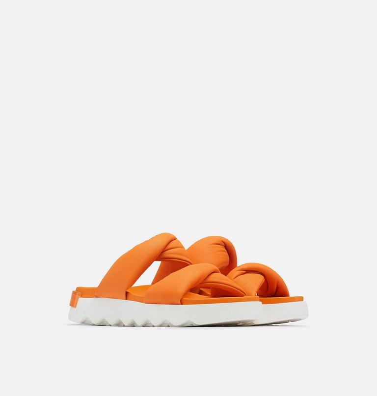 Women's Viibe Twist Slide, Color: Koi, Sea Salt, image 2
