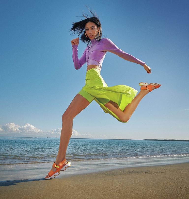Women's Kinetic Impact II Sling Low Sandal, Color: Koi, Radiation, image 9