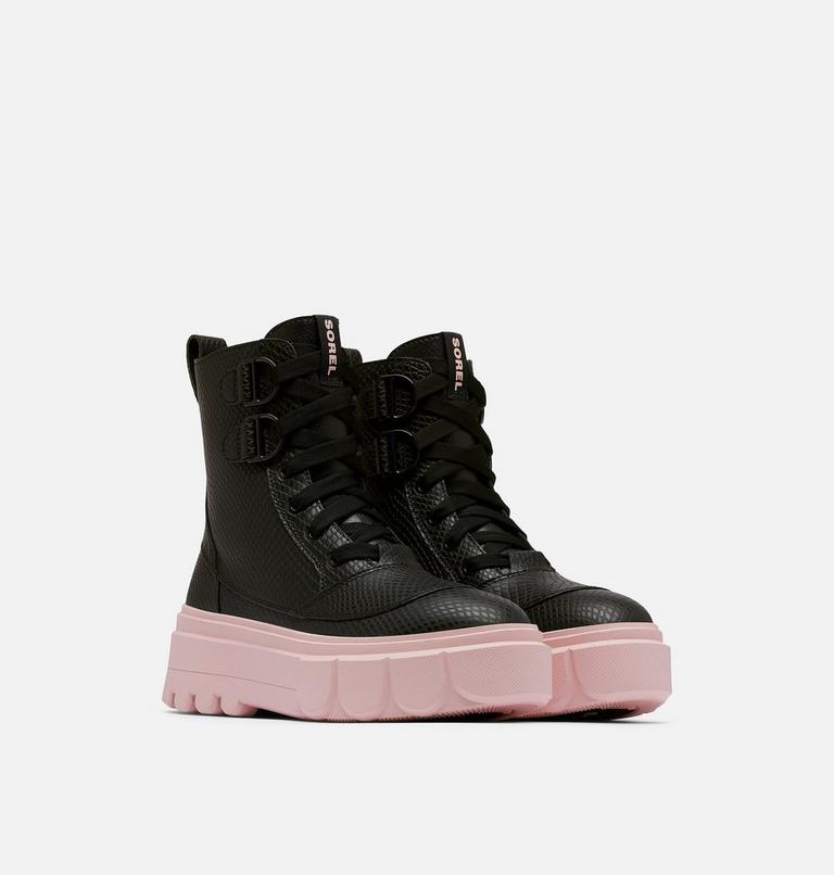 Women's Caribou X Boot Lace Waterproof Boot, Color: Black, Vintage Pink, image 2