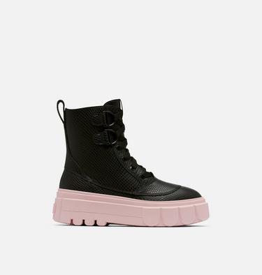 CARIBOU X Women's Lace Boot, Color: Black, Vintage Pink, image 1