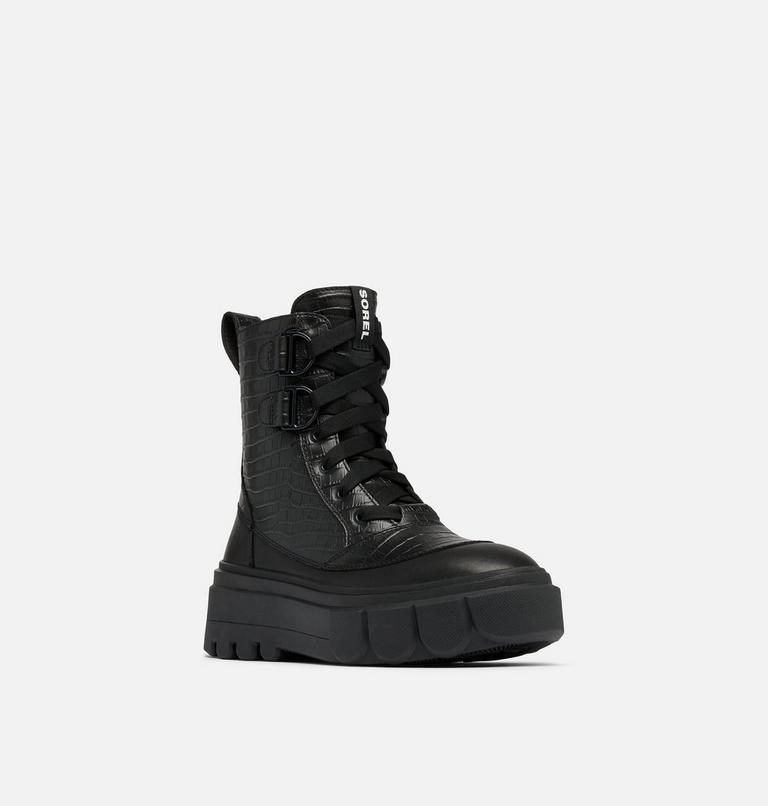 Women's Caribou X Boot Lace Waterproof Boot, Color: Black, Black Croc, image 7