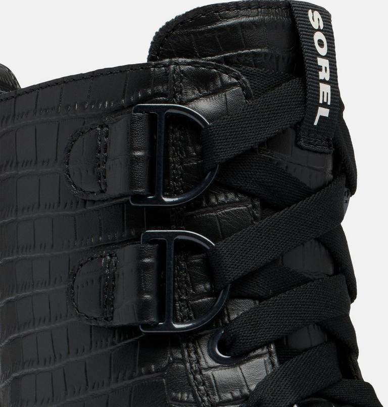 Women's Caribou X Boot Lace Waterproof Boot, Color: Black, Black Croc, image 9