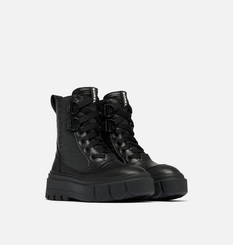 Women's Caribou X Boot Lace Waterproof Boot, Color: Black, Black Croc, image 2