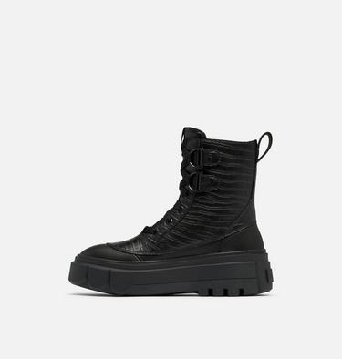 Botte Imperméable Caribou X Boot Lace Femme, Color: Black, Black Croc, image 4