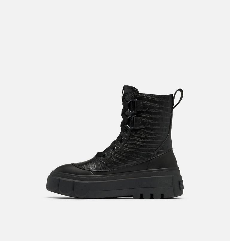 Women's Caribou X Boot Lace Waterproof Boot, Color: Black, Black Croc, image 4