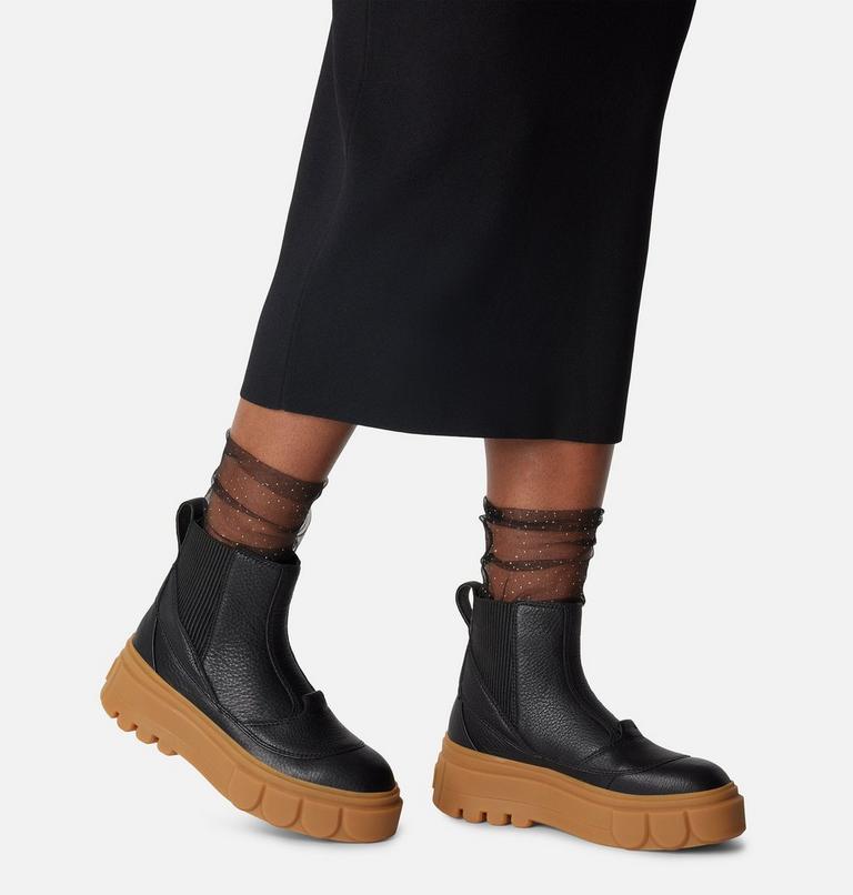 CARIBOU X Women's Chelsea Waterproof Boot, Color: Black, Gum, image 7