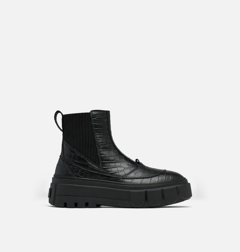 Women's Caribou X Boot Chelsea, Color: Black, Black Croc, image 1
