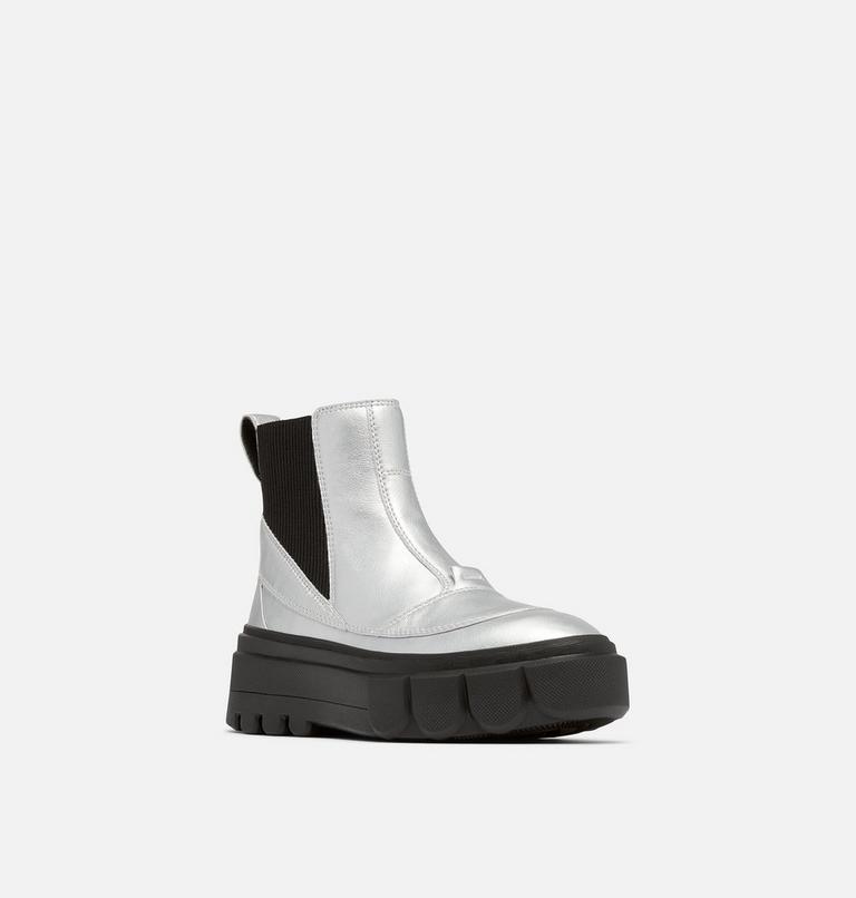 CARIBOU X Women's Chelsea Waterproof Boot, Color: Pure Silver, Black, image 7