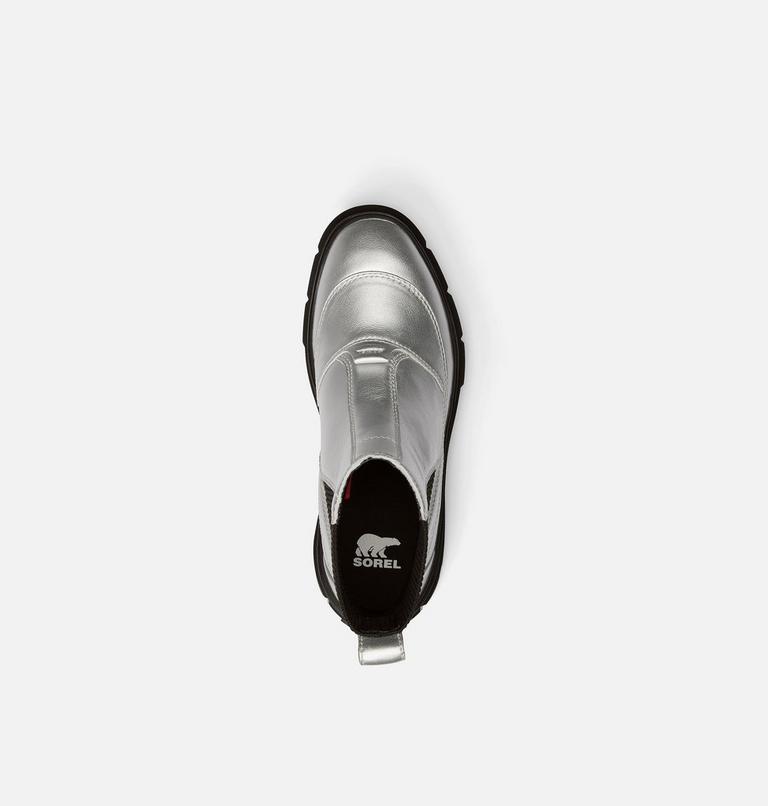 CARIBOU X Women's Chelsea Waterproof Boot, Color: Pure Silver, Black, image 5