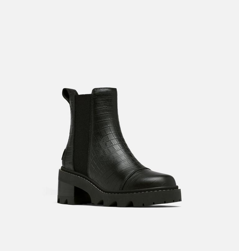 JOAN NOW Women's Chelsea Boot, Color: Black, Tawny Buff Croc, image 7