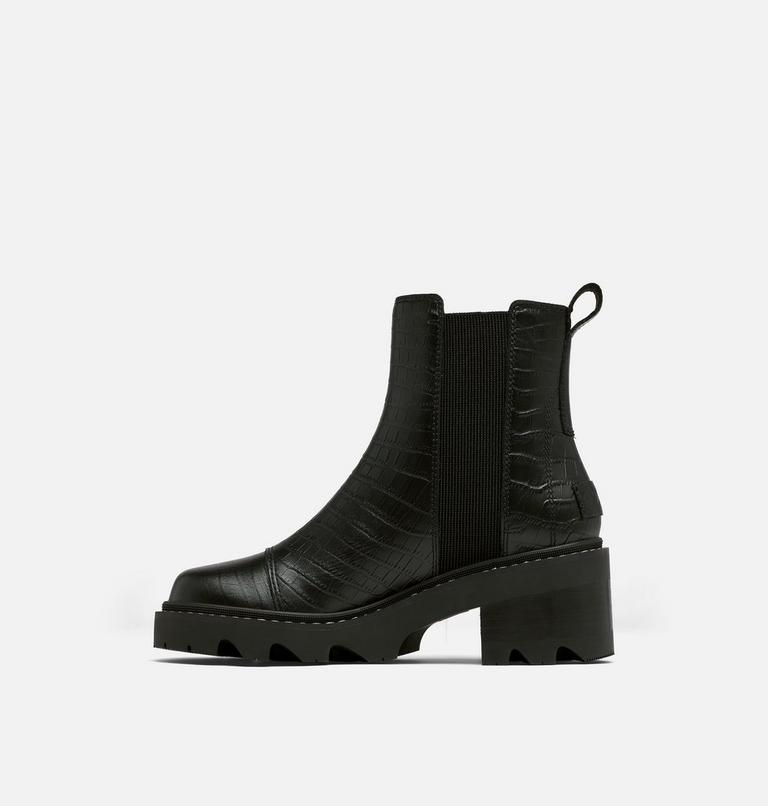 JOAN NOW Women's Chelsea Boot, Color: Black, Tawny Buff Croc, image 4
