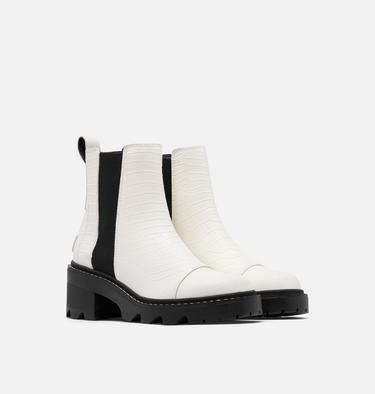 JOAN NOW Bottes Chelsea pour femme, Color: Sea Salt, Black, image 2