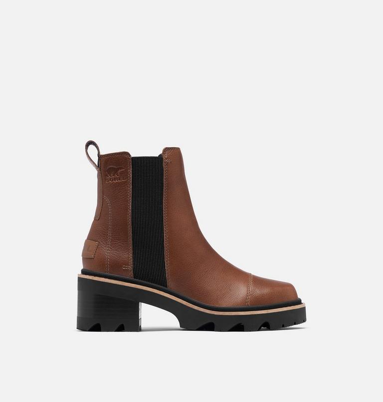 JOAN NOW Women's Chelsea Boot, Color: Velvet Tan, Black, image 1