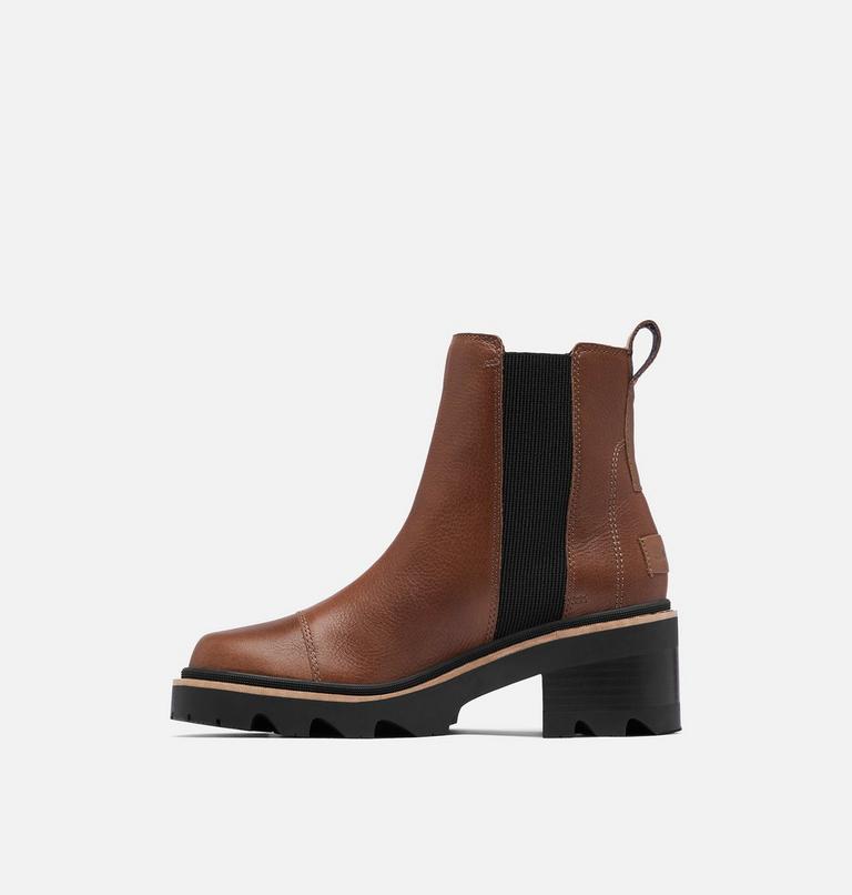 JOAN NOW Women's Chelsea Boot, Color: Velvet Tan, Black, image 4