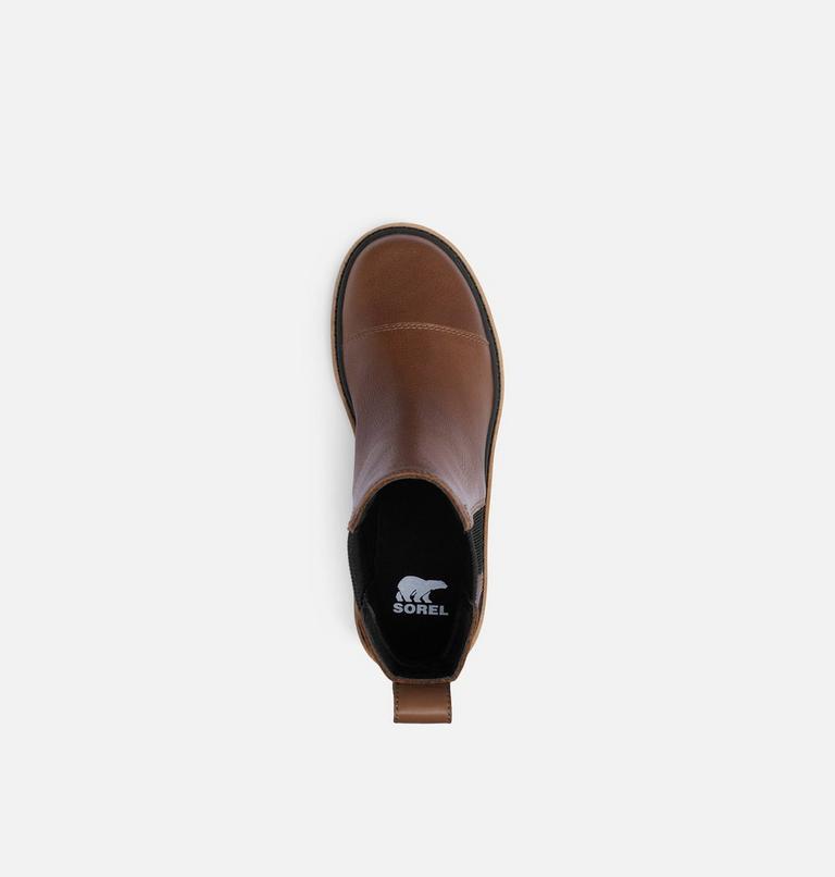 JOAN NOW Women's Chelsea Boot, Color: Velvet Tan, Black, image 5
