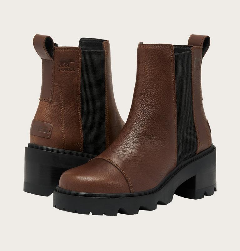 Women's Joan Now Chelsea Boot, Color: Tobacco, Black, image 8