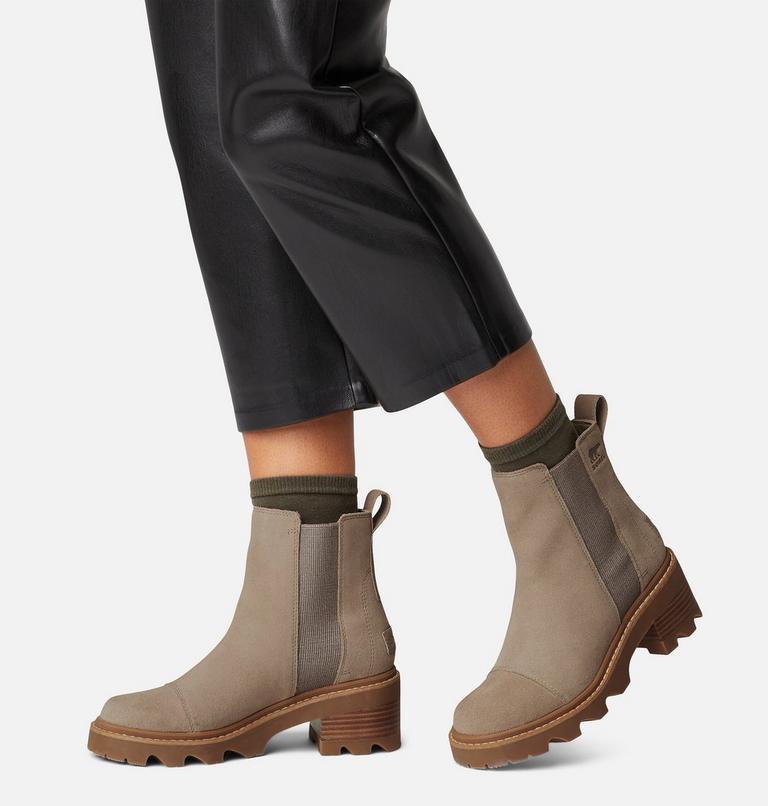JOAN NOW Bottes Chelsea pour femme, Color: Omega Taupe, Gum 2, image 8