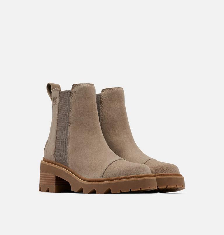 JOAN NOW Bottes Chelsea pour femme, Color: Omega Taupe, Gum 2, image 2