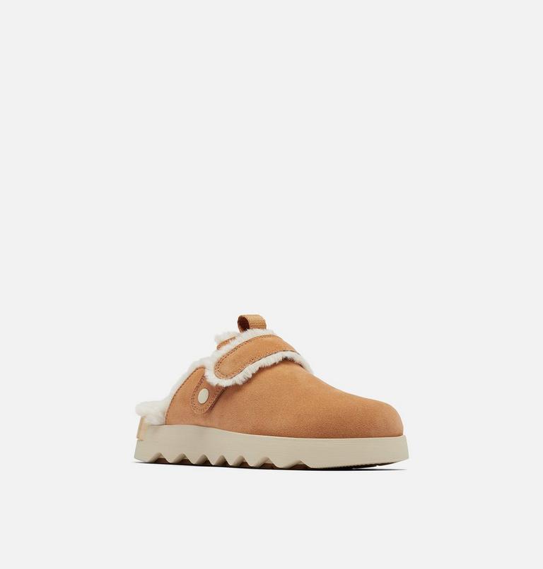 VIIBE Suede Cozy Women's Clog, Color: Tawny Buff, Natural, image 7