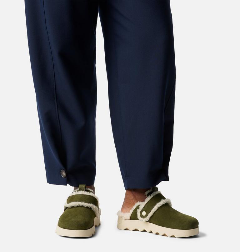 VIIBE Suede Cozy Women's Clog, Color: Utility Green, Ceramic, image 9