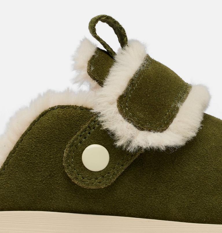 VIIBE Suede Cozy Women's Clog, Color: Utility Green, Ceramic, image 10