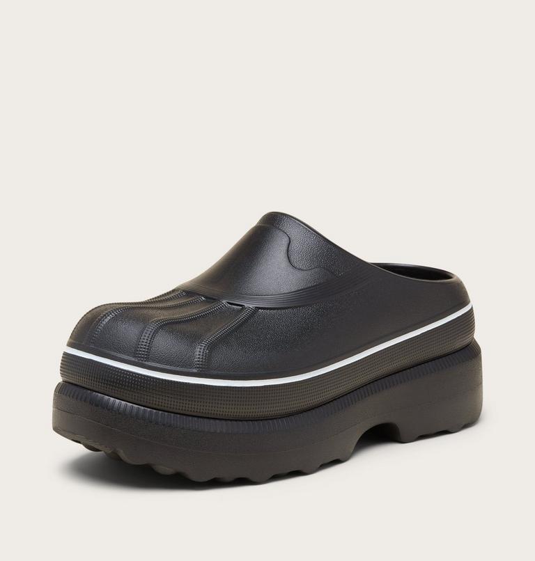 Women's Caribou Clog, Color: Black, Optimized Orange, image 8