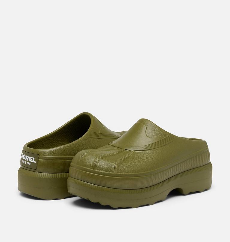 Caribou Clog Women's Shoe, Color: Utility Green, Sea Salt, image 9