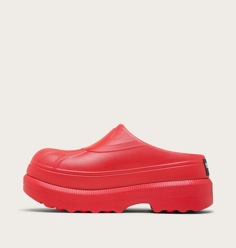 CARIBOU Women's Clog, Color: Bright Red, Black, image 2