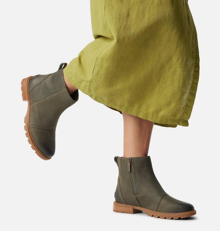 EMELIE III Bottines avec fermeture éclair pour femme, Color: Stone Green, Gum 2, image 8
