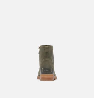 EMELIE III Women's Zip Bootie, Color: Stone Green, Gum 2, image 3