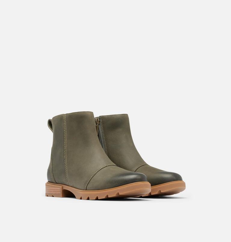 EMELIE III Bottines avec fermeture éclair pour femme, Color: Stone Green, Gum 2, image 2