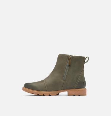 EMELIE III Women's Zip Bootie, Color: Stone Green, Gum 2, image 4