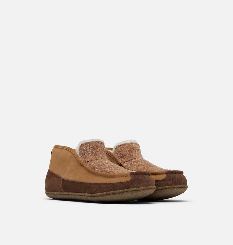 MANAWAN II Moc Men's Slipper, Color: Elk, Tobacco, image 2