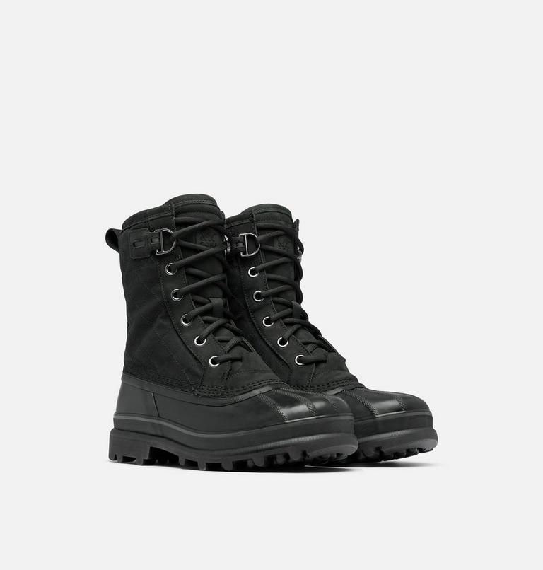 CARIBOU Royal Men's Waterproof Boot, Color: Black, Black, image 2