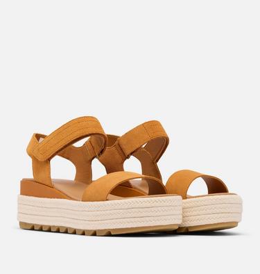 CAMERON Flatform Women's Wedge Sandal, Color: Canyon Gold, Gum 16, image 2