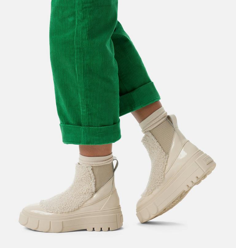 Women's Caribou X Boot Chelsea Cozy, Color: Bleached Ceramic, Oatmeal, image 7