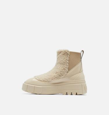 Women's Caribou X Boot Chelsea Cozy, Color: Bleached Ceramic, Oatmeal, image 4