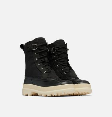 CARIBOU Royal Women's Waterproof Boot, Color: Black, Chalk, image 6