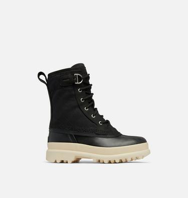 CARIBOU Royal Women's Waterproof Boot, Color: Black, Chalk, image 5