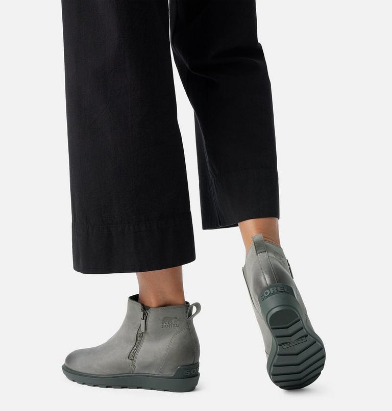 EVIE II Women's Zip Bootie, Color: Quarry, Grill, image 8