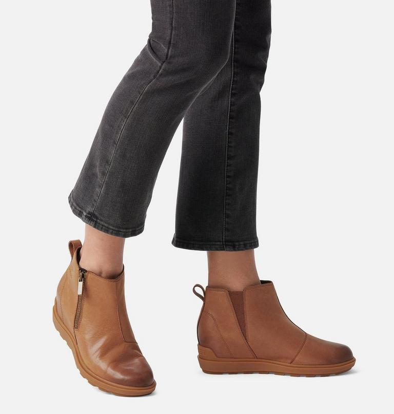 EVIE II Women's Zip Bootie, Color: Velvet Tan, Gum 2, image 8