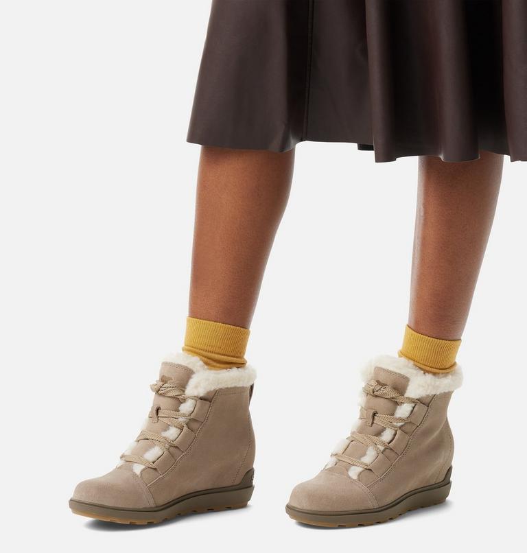 EVIE II Cozy Women's Bootie, Color: Omega Taupe, Wet Sand, image 8