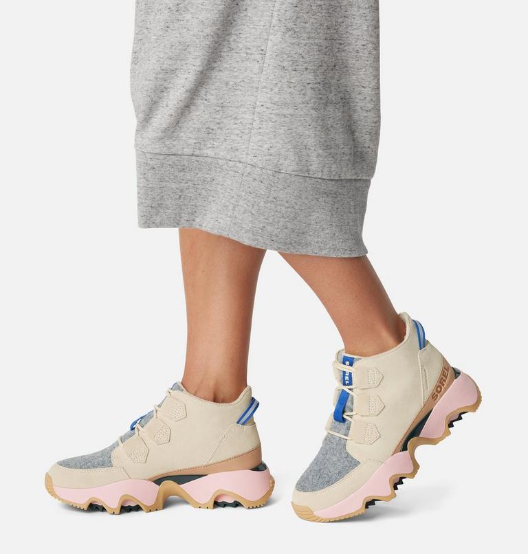 Women's Kinetic Impact Caribou Waterproof Sneaker - 2023 COLLECTION, Color: Bleached Ceramic, Midnight Teal, image 7