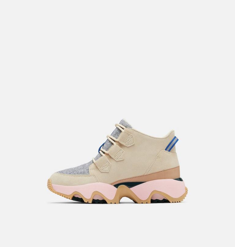 Women's Kinetic Impact Caribou Waterproof Sneaker - 2023 COLLECTION, Color: Bleached Ceramic, Midnight Teal, image 4